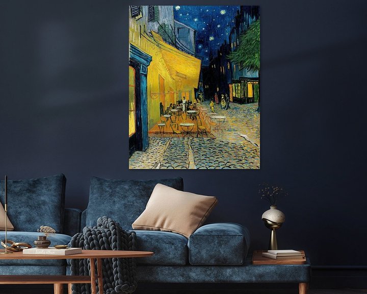 Café terrace at night by Vincent van Gogh on canvas, poster, wallpaper